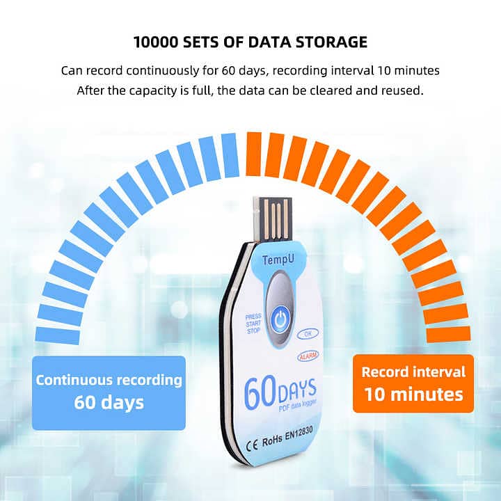 TEMPU02 60 Days Single Use Temperature Data Logger In Pakistan 2
