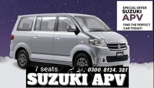 Suzuki Apv 7 seater-br-v  changan- coster- hi Ace   / Rent a Car