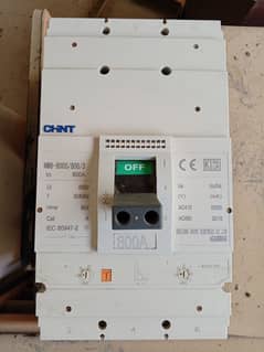 breaker mccb 800a chint unused