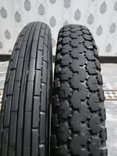 Honda 125 Front and Rear Tyre in good Condition