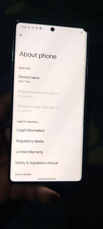 Google pixel 7 Pro 5