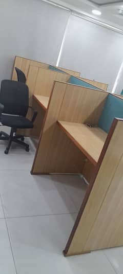 Computer desk with chair for call center