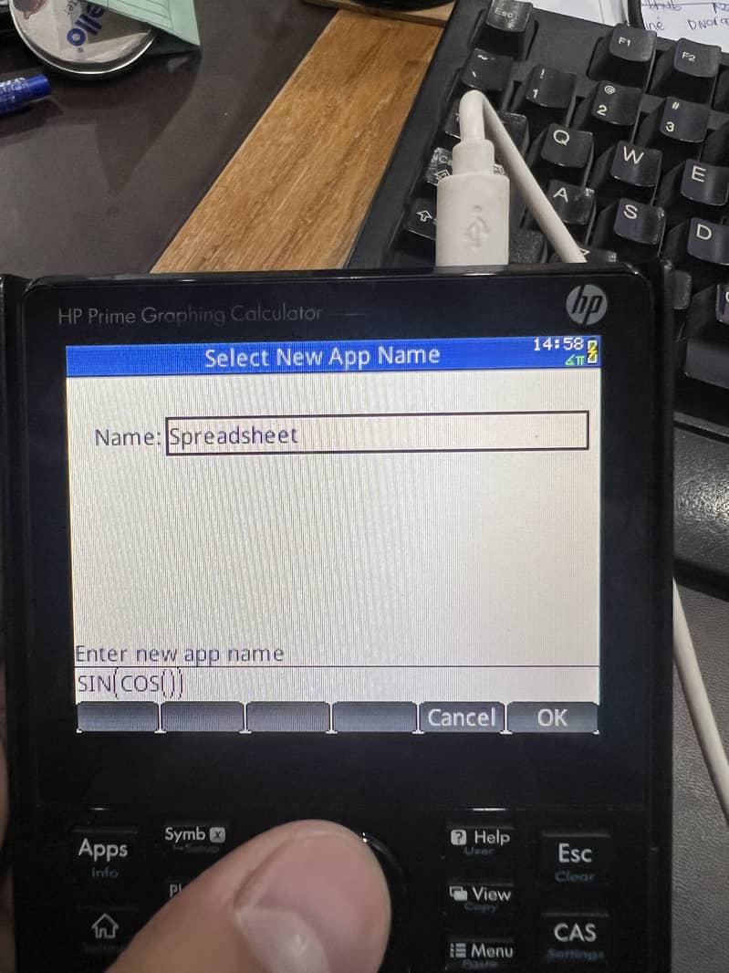 HP prime graphing calculator 7