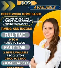 Male Female staff required (full time & part time