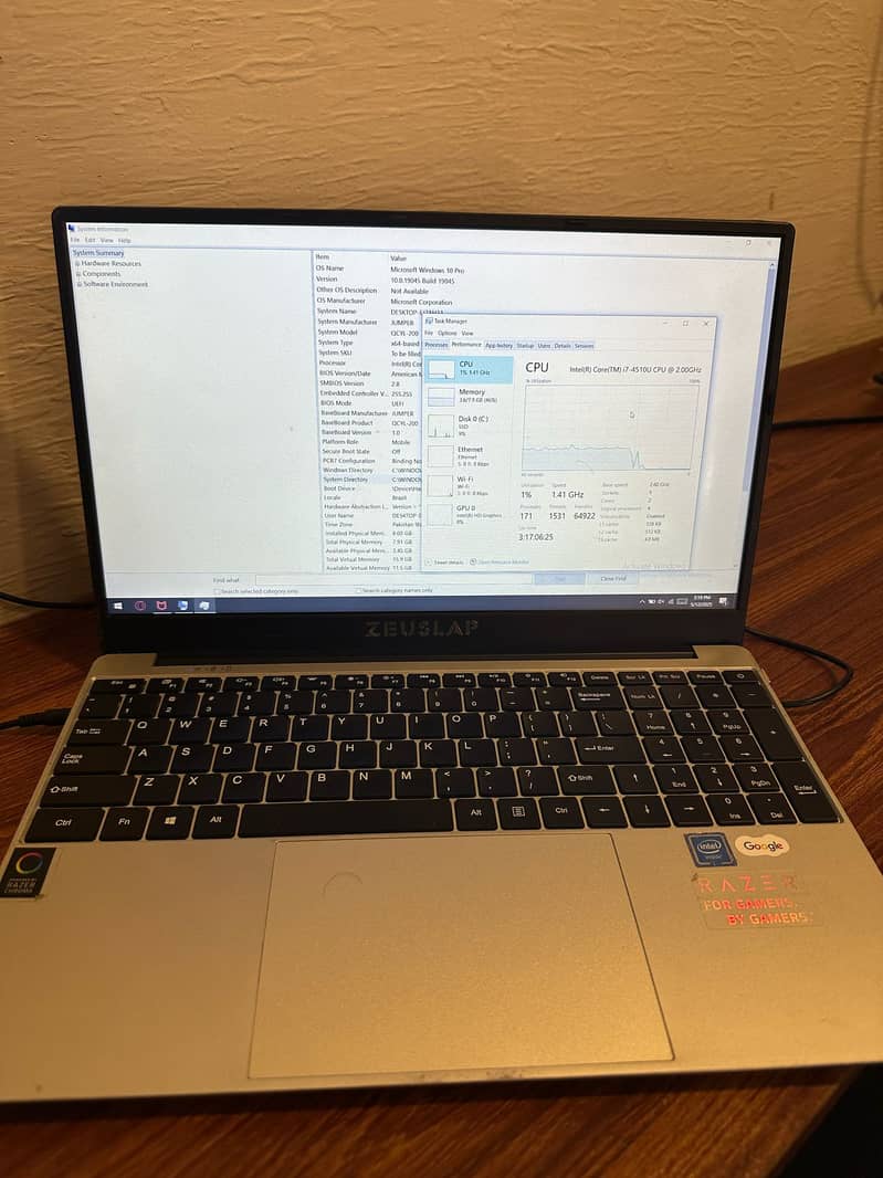 Zeuslap Core i7 Laptop + Logitech Wireless Keyboard/Mouse Combo – Bud 5