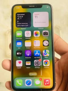 I phone X 256 GB 100%  water packed