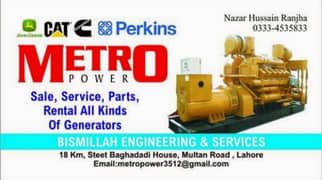 Diesel and gas Generators Services