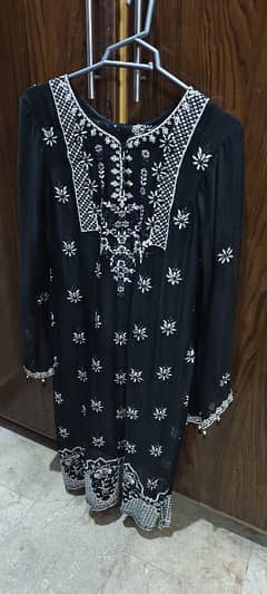Designer Black article. fully embrioded. 3 PC  suit