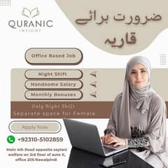 Need Female Quran Teacher For Quran Academy