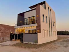 Corner Triple Storey Ultra Modern Elevation for sale in Manik Block Buch Villas Multan