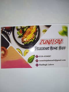 zunaisha Delicious home food