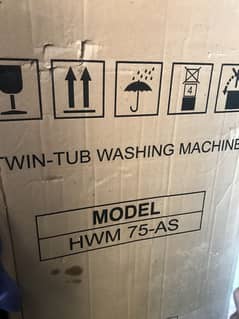 Brand new box sealed haier twin tub washing machine