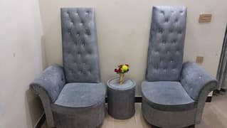 2 seaters coffee chairs with table