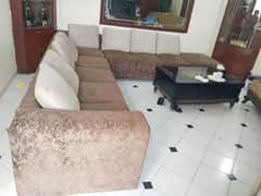 9 seater L shape sofa