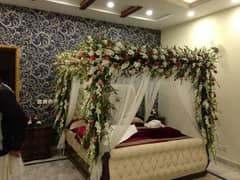 Fresh flowers wedding bed wedding room decor available