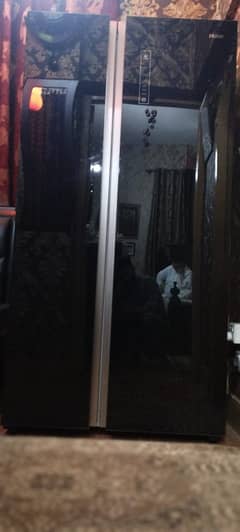 Haier Side by Side French Doors Refrigerator  Design HRF-618GG