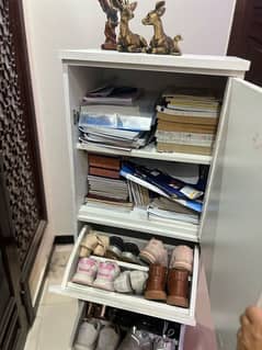 shoe rack and book storage