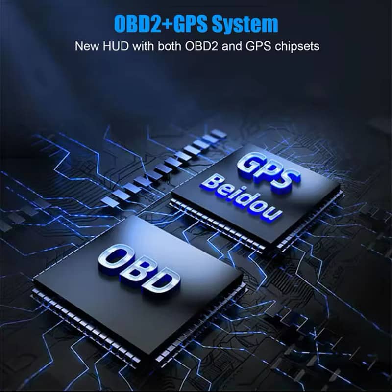 Newest A600  heads up display OBD2+GPS multipurpose gauge+turbo boost 12