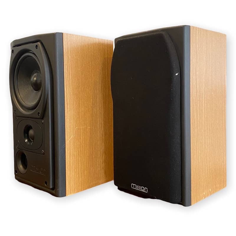 Original Mission 731 Bookshelf speakers made in England 1