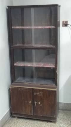 Beautify Your Home With This Rare Antique Tall Wooden Display Showcase