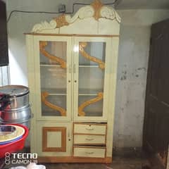 3 pc show case 2 table sheesha k sth ak Ustari stand