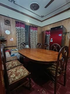 8-Seater Wooden Dining Table for Sale – Excellent Condition!