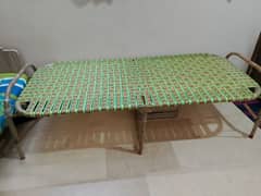 folding iron bed