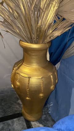 golden vase and other