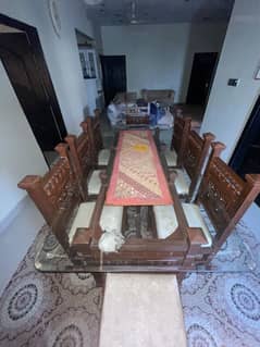 PREMIUM SHEESHAM DINING TABLE | 8 SEATER