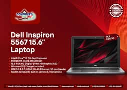 Dell Inspiron 15 5567 Laptop – Core i5 7th Gen | 8GB RAM | 256GB SSD