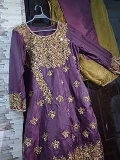 Long shirt with trouser and dupata