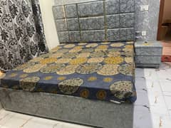 Bed set with mattress and dressing