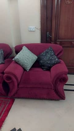 5 seater velvet sofa set