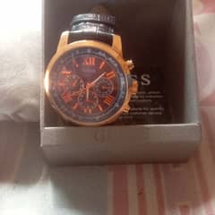 Guess original watch for sale genuine Leather Golden colour urgent