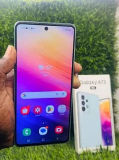 Galaxy A73 5g new condition 10/10 8gb 256gb official PTA approved