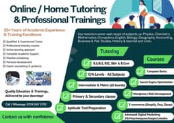 Tution Home & Online - Tutor O A Levels & Aptitude test Prepation