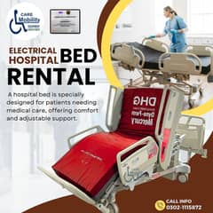 Manual BED FOR RENT |MEDICAL BED ON RENT ICU SETUP FOR HOME RENT