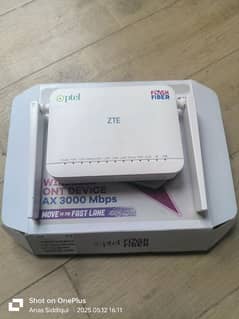 ZTE Flash Fiber Router With Dual Band (Wifi 6)