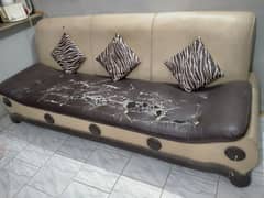 Sofa Set with Glass Table