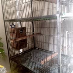3 portion cage raw gray Sunconure all birds