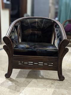 5-Seater Wooden Sofa Set for Sale