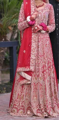 Heavy Bridal Lehnga Set with Jewlery Set as a gift