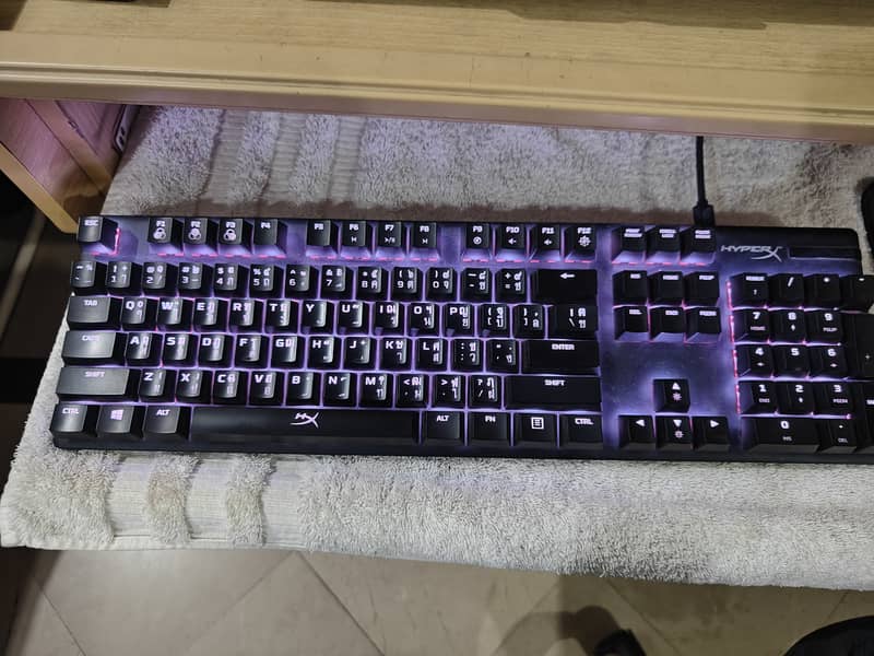 Hyper X alloy origins Mechanical Red Switches Keyboard with box 1