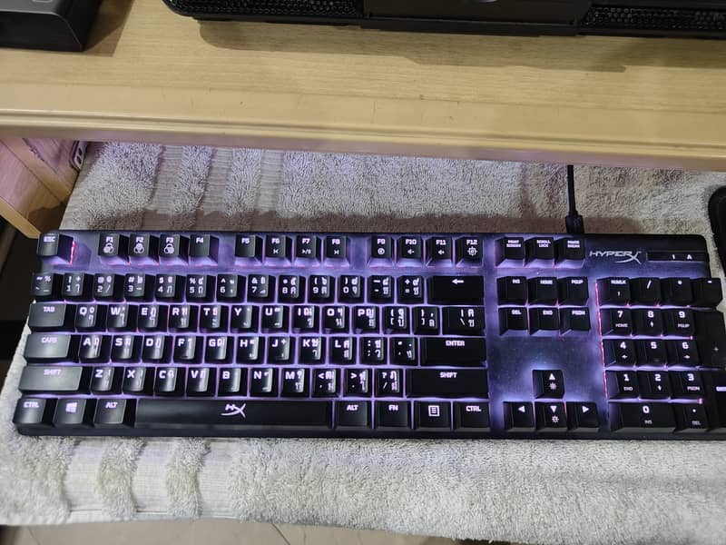 Hyper X alloy origins Mechanical Red Switches Keyboard with box 2
