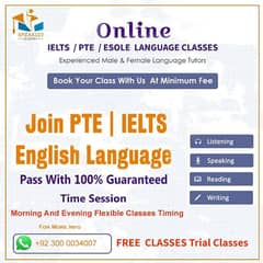 IELTS+PTE Online Classes with Female Teacher