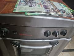three burner cooking range.