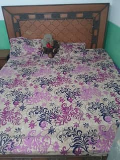 Double Bed with two side tables and Dressing table