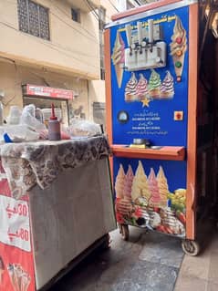 cone ice cream machine, double flavour for sale