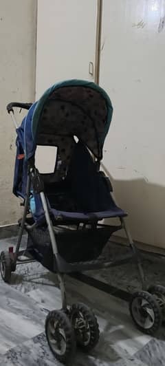 Pram for baby, front double wheels