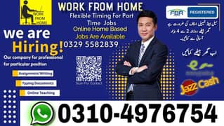 Online Part time/full time/home job/Assignments/Typing/Data entry/Ads
